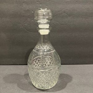 Crown Royal Vintage  Glass Wine  Liquor Decanter Crown Royal Emblem 10”